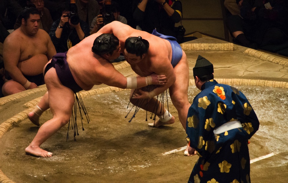 Voir sumo au Japon
