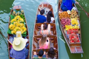 sejour thailande floating market